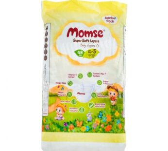 Momse Baby Diapers, XL-5 Junior 12-17KG, 48’s