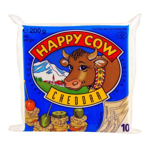 Happy Cow Slices Cheddar 200gm