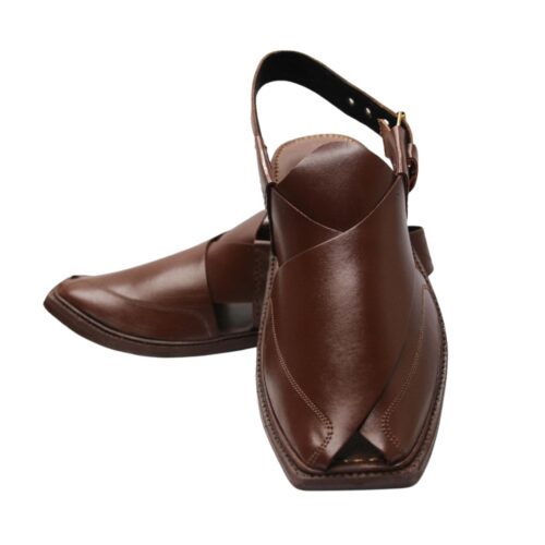 Rustwood Classic Dark Brown Peshawari Chappal
