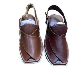 Desert Duo (premium brown) Peshawari Chappal