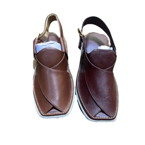 Desert Duo (premium brown) Peshawari Chappal